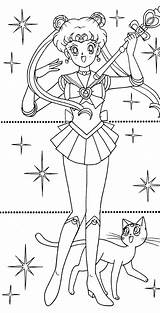 Para Coloring Colorir Sailor Moon Pages Sailormoon Matsuri Tsuki Archive Book Salvo Pintar sketch template