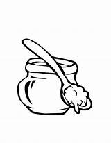 Coloring Honey Candy Pages Spoon Corn Jar Cob Peppermint Cotton Drawing Getdrawings Printable Getcolorings sketch template