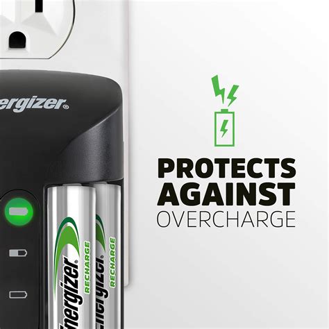 Energizer Aa And Aaa Battery Charger With 4 Aa Nimh Rechargeable