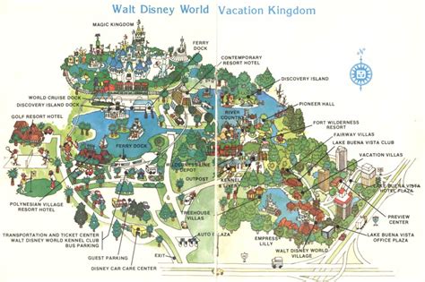 theme park brochures walt disney world vacation kingdom map  themeparkbrochuresnet