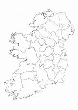 Ireland Map Drawing Counties Blank Getdrawings sketch template