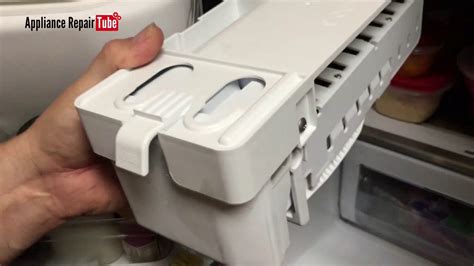 samsung refrigerator ice maker removal replacement parts video youtube