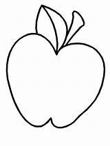 Apple Coloring Pages Fruit Coloringpagebook Advertisement sketch template