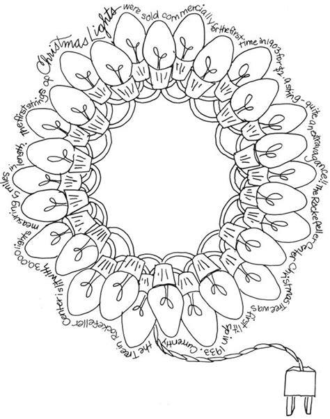 christmas wreath coloring pages  getcoloringscom  printable
