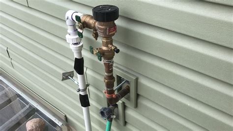 installing backflow preventer  inground sprinkler system youtube