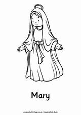Mary Nativity Colouring Pages Coloring Kids Bible Crafts Mother Christmas Activity Village Jesus Activityvillage Characters Sheets Virgin Explore Sunday School sketch template