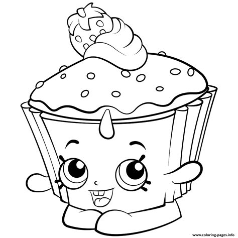 exclusive shopkins colouring  coloring page printable