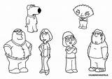 Guy Family Coloring Pages Griffin Peter Meg Stewie Printable Colouring Kids Library Clipart Adults Comments Bestcoloringpagesforkids sketch template