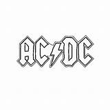Coloring Acdc Dc Pages Shoes Logo Ac Clipart Library Finest Selection Web Popular sketch template