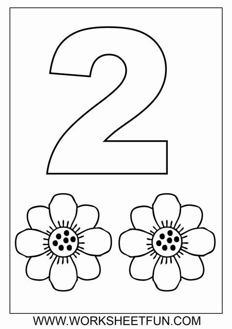 coloring  numbers worksheets  preschool coloring pages