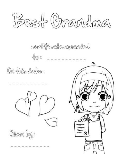 mothers day printable coloring pages  grandma mothers day coloring