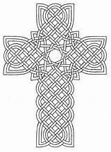 Cross Coloring Pages Celtic Crosses Printable Rose Glass Stained Adults Color Easter Print Mandala Patterns Detailed Wings Adult Designs Sheets sketch template
