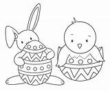 Easter Coloring Pages Bunny Easy Printable Kids Color Print Getcolorings Colorings sketch template