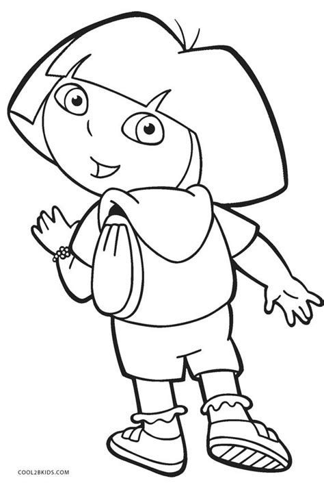 printable dora coloring pages  kids coolbkids