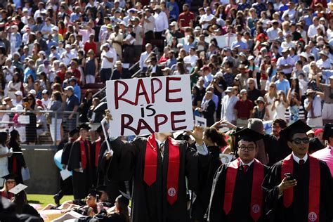 protests at stanford graduation over sex assault sentence