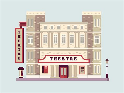 theater building illustration kit