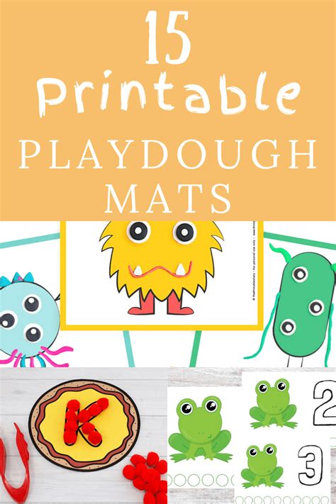 printable playdough mats  kids