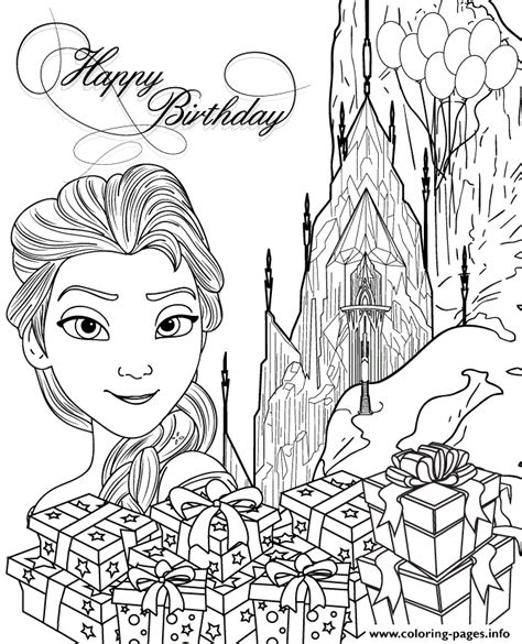 elsa ice castle gifts colouring page coloring page printable