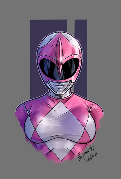Mighty Morphin Power Rangers Pink Color By Le0arts On