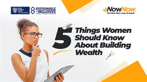 5 things women should know about building wealth nownow