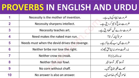 44 English Proverbs With Urdu Meaning And Translation 45 Off