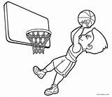 Coloring Ausdrucken Cool2bkids Baloncesto Players Sportifs Coloriages sketch template