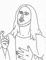 Jesus Coloring Pages Printable Christ Kids Children Face Drawing Color Getdrawings Getcolorings Print sketch template