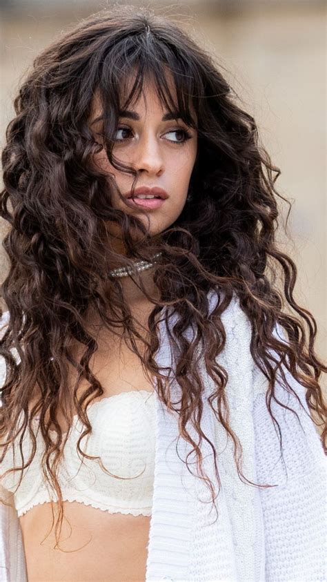 750x1334 Camila Cabello Gorgeous Singer 2019 Wallpaper Curly Hair