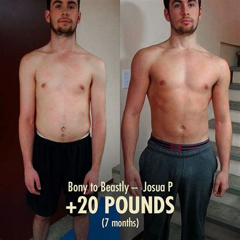 josua s 20 pound skinny guy transformation skinny guys bulking diet 20 pounds