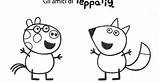 Peppa Pig Pages Template Coloring sketch template
