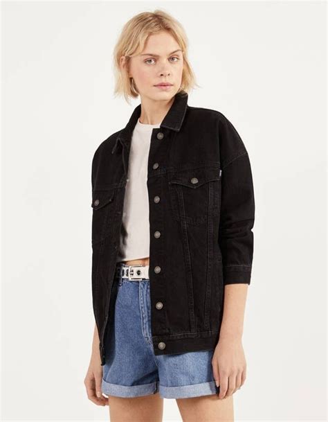 oversized denim jacket en  bershka fashionista moda