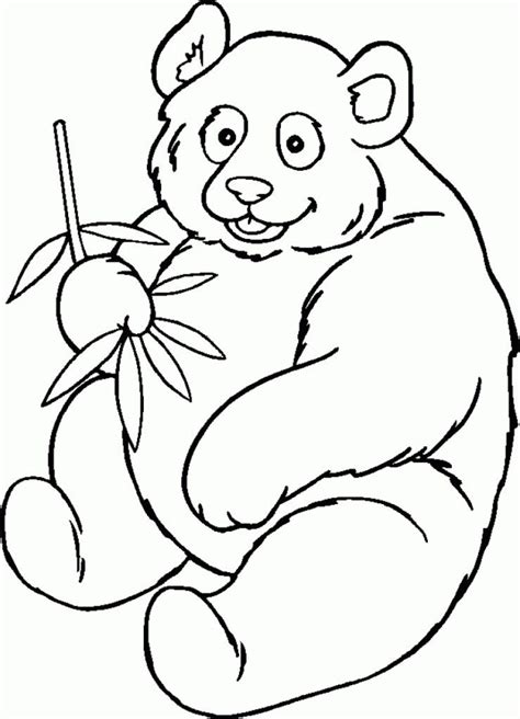 panda bear template coloring home