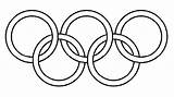 Olympic Rings Coloring Olympics Color Pages Colouring Colour Flag Ring Clipart Olympische Games Colors Winter Craft Logo Printable Spelen Print sketch template