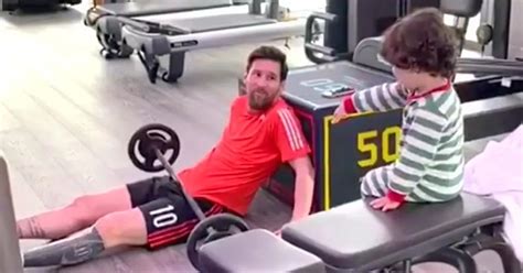 Inside Lionel Messi S Home Gym As Barcelona Star Shares Isolation