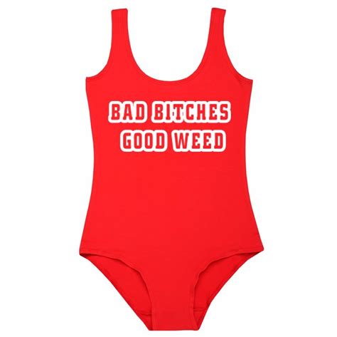 bad bitches good weed jumpsuit rompers bodysuit women beachwear high