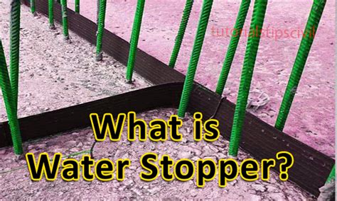 water stopper  water bar explain types  water stopper
