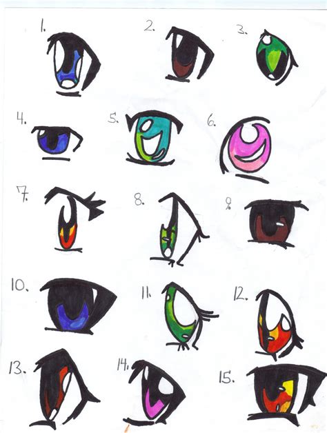 anime eyes  purpleraccoon  deviantart