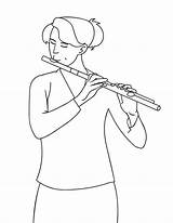 Flute Cello sketch template