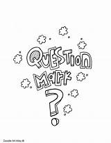 Question Punctuation Doodles sketch template