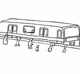 Train Coloring Passengers Waiting Colorear Coloringcrew sketch template