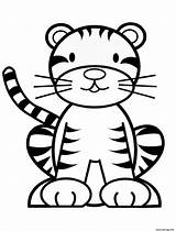 Coloriage Tigre Tigron sketch template