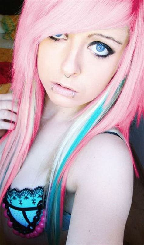 Emo Hairstyles 2012 Hair Colors 2013 Blonde And Blue Hair Emo Girl