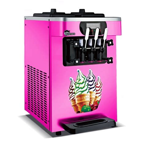 Commercial Soft Serve Ice Cream Machine Electric 18l H3 R410 Flavors