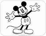 Mickey Coloring Classic Mouse Pages Disneyclips Disney Minnie Pdf Printable Clipart Arms Open Sheets Choose Board Funstuff sketch template