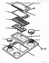 Cooktop Griddle Parts Thermador Appliancepartspros sketch template