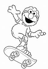 Elmo Sheets Procoloring Odysseus Ausmalbilder Getdrawings Kidsdrawing Skateboard Kostenlos sketch template