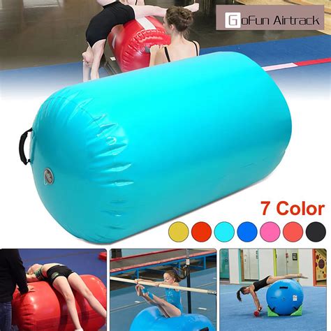 ihome air track cylinder xxcm inflatable gymnastics exercise tumbling yogamat