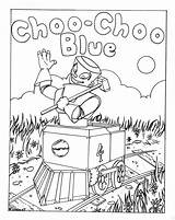 Choo Coloring Blue Kids Corner Sheets Sheet Choose Board Colouring sketch template