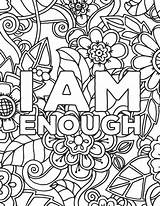 Adults Affirmation Affirmations Naughty Care Mandala Esteem Outstanding Everfreecoloring Binged sketch template