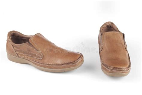 light brown leather shoes stock image image  light